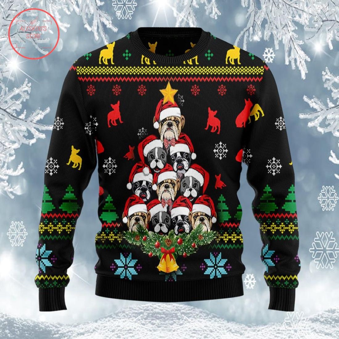 French Bulldog Ugly Christmas Sweater