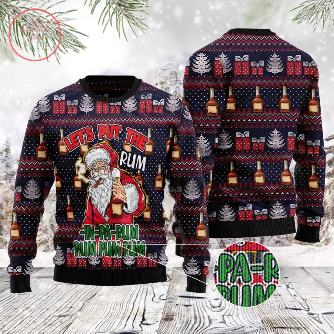 Gangster Santa Christmas Sweater