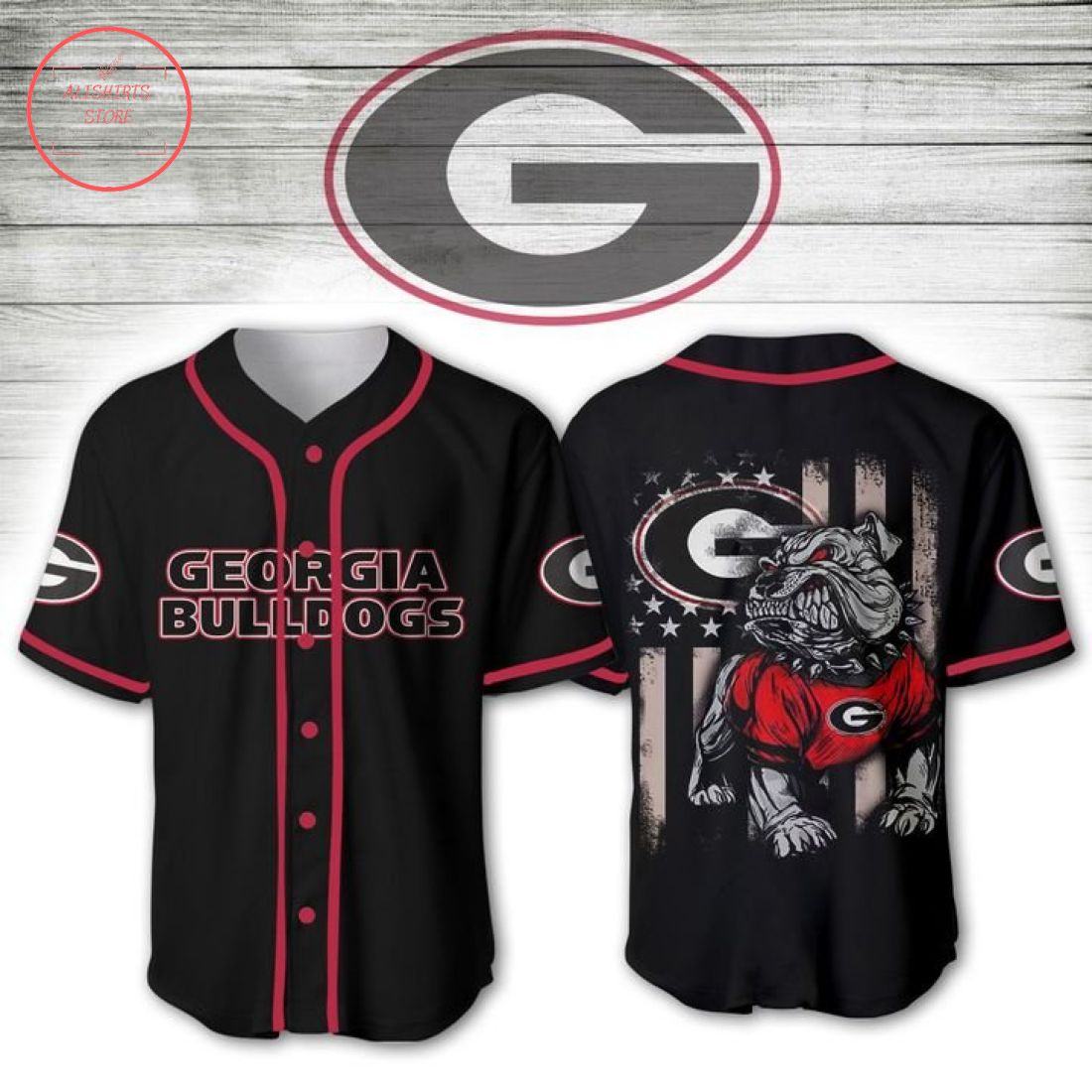 Georgia Bulldogs NCAA Baseball Jersey