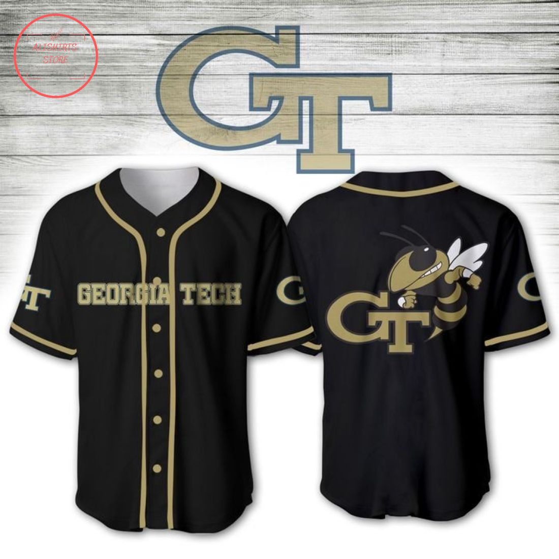 Georgia Tech Yellow Jackets NCAA Baseball Jersey