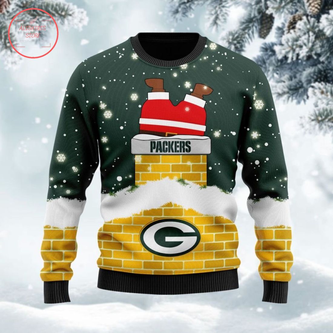 Green Bay Packers Santa Claus Custom Ugly Christmas Sweater