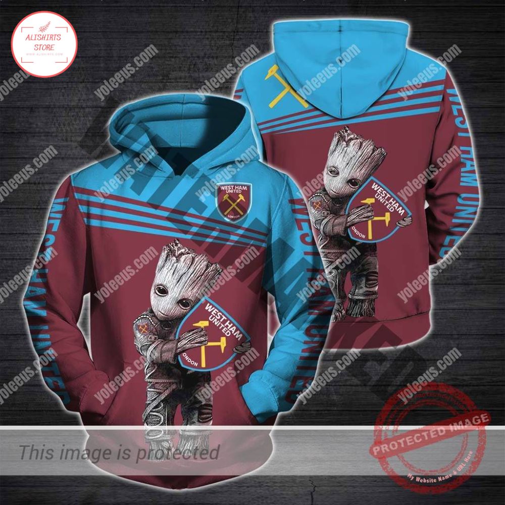 Groot Hug logo West Ham United Hoodie