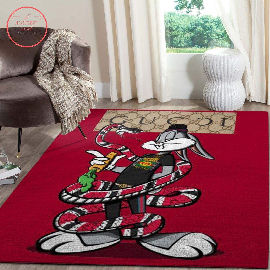 Gucci Snake Area Rug Living Room Carpet Rug