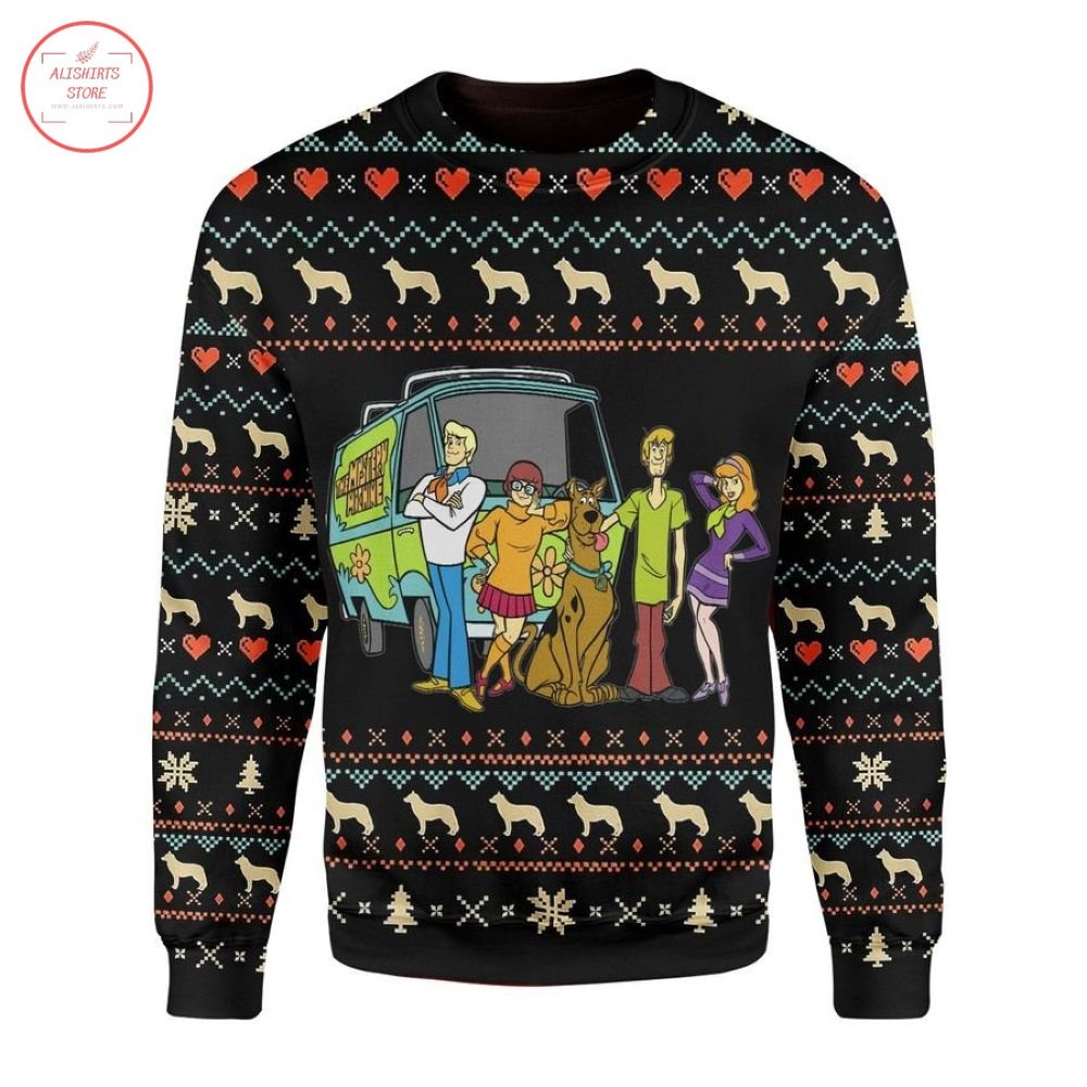 Happy Dog Scooby Doo Ugly Christmas Sweater