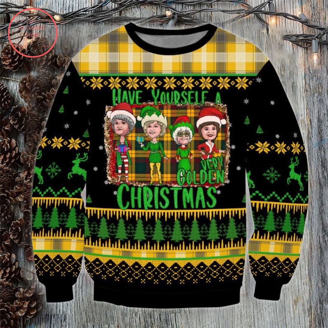 Have Yourself A Very Golden Xmas Ugly Christmas Sweater