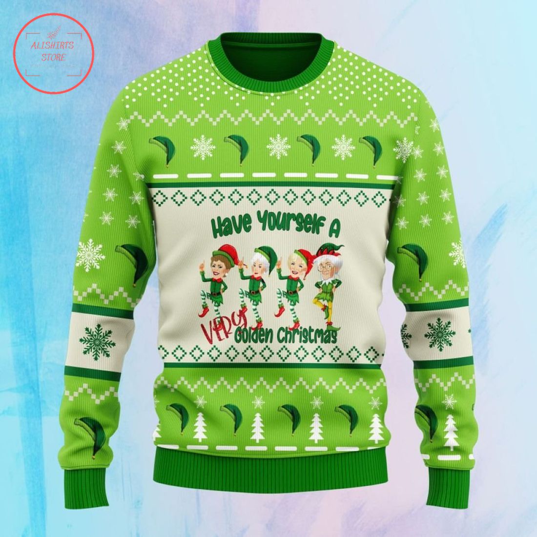 Have Yourself a Very Golden Ugly Christmas Sweater