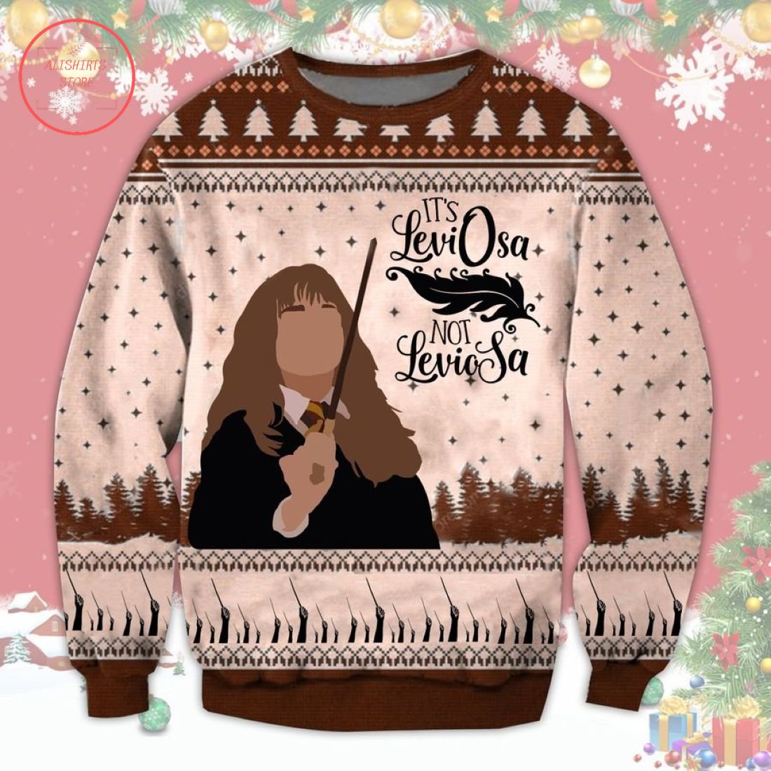 Hermione Harry Potter Ugly Christmas Sweater