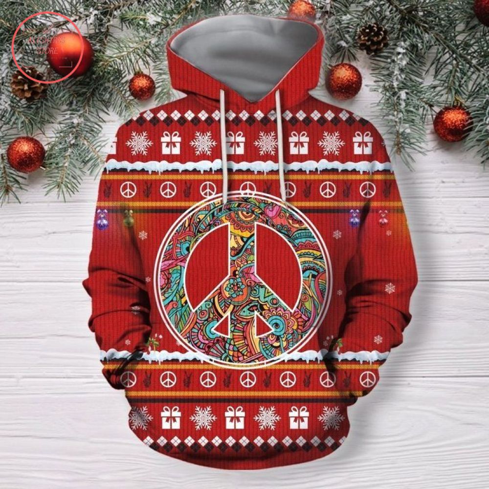 Hippie Gift Christmas 3D Hoodie