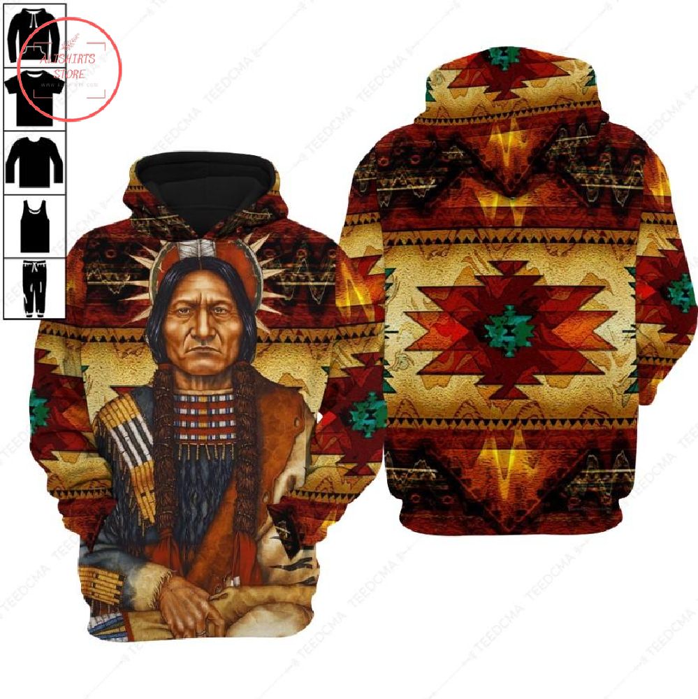 History Of Native American Indians 3d Hoodie