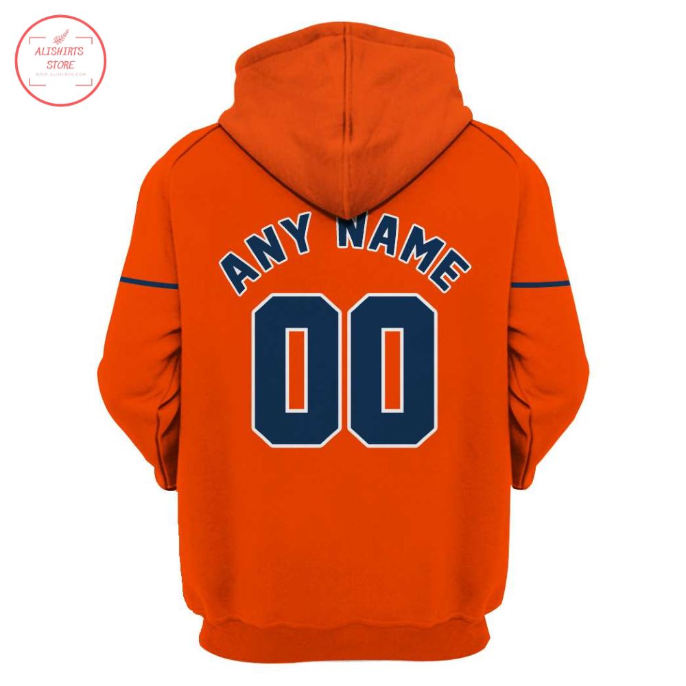 Houston Astros Orange Personalized Hoodie 3d