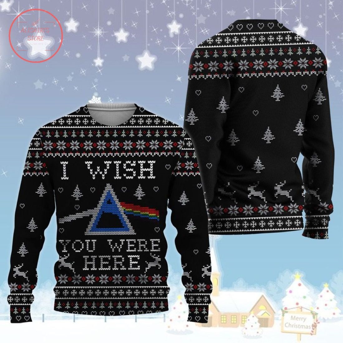 I Wish You Were Here Pink Floyd Ugly Christmas Sweater