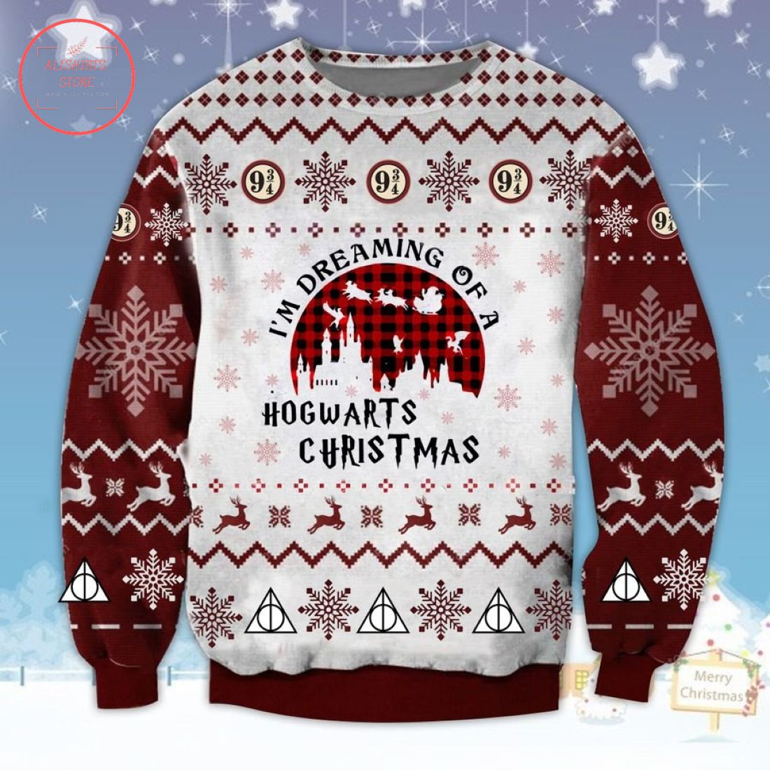 I'm Dreaming Of A Hogwarts Christmas Ugly Sweater