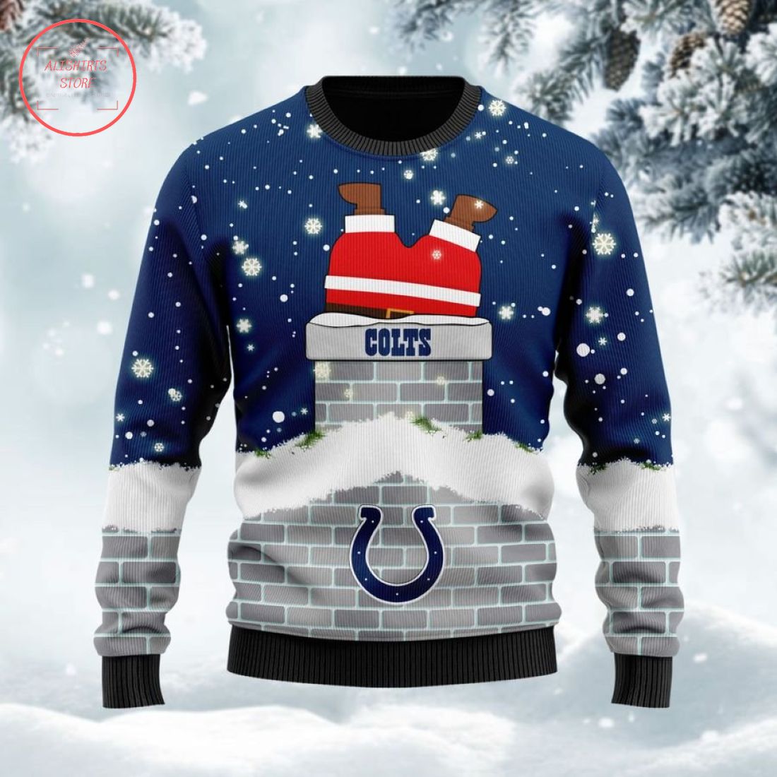 Indianapolis Colts Santa Claus Custom Ugly Christmas Sweater