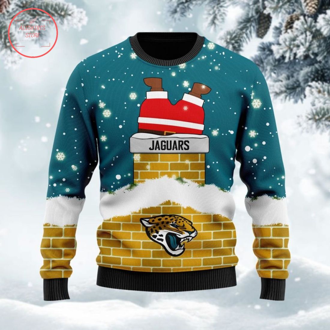 Jacksonville Jaguars Santa Claus Custom Ugly Christmas Sweater