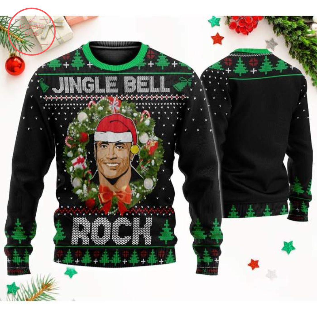 Jingle Bell Rock Ugly Christmas Sweater