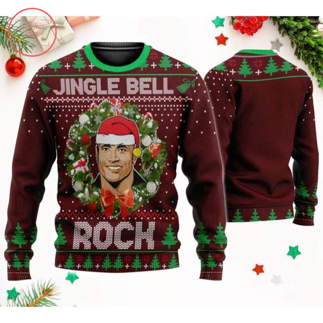 Jingle Bell Rock Ugly Christmas Sweater