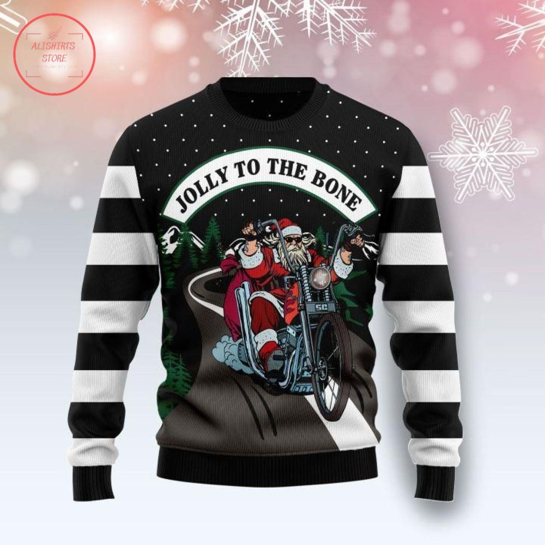 Jolly To The Bone Ugly Christmas Sweater