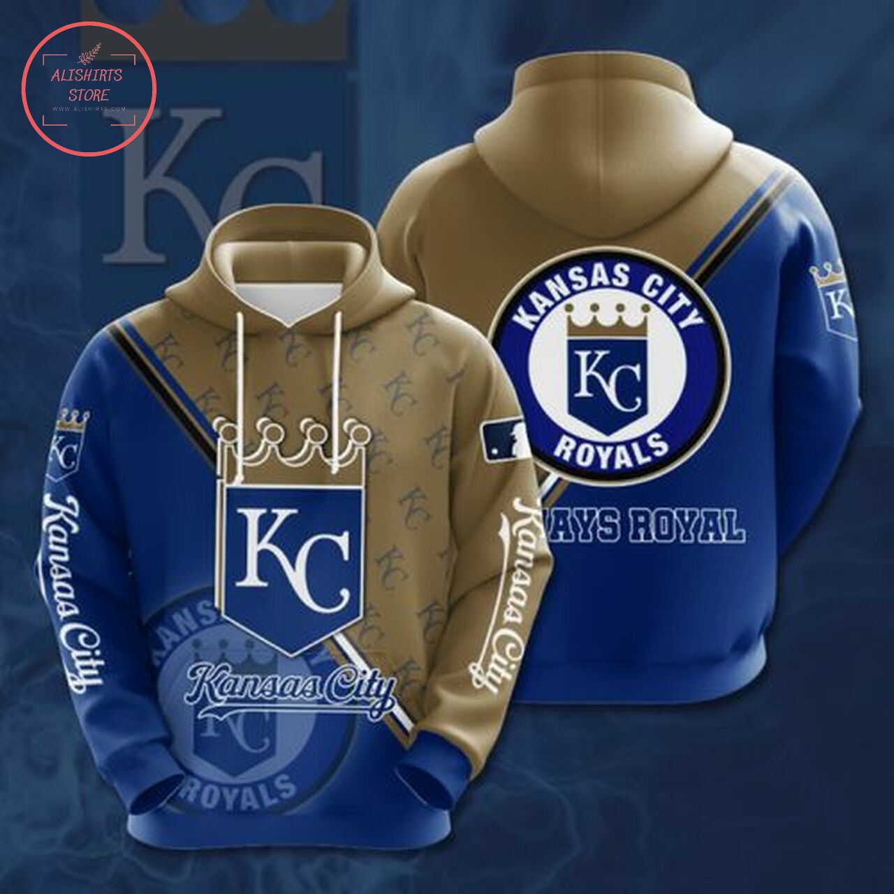 Kansas City Royals 3D Hoodie