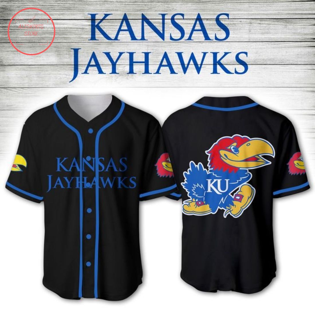 Kansas Jayhawks NCAA Baseball Jersey