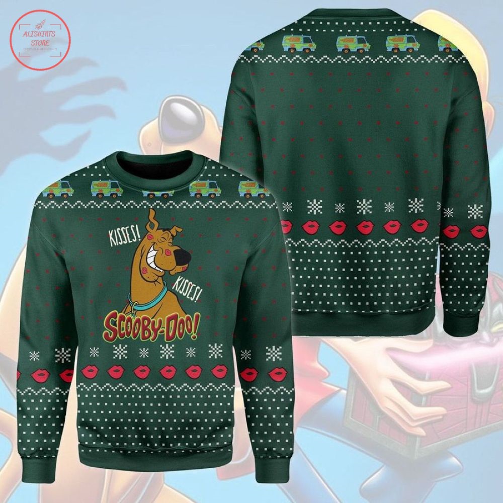 Kisses Kisses Scooby Doo Ugly Christmas Sweater