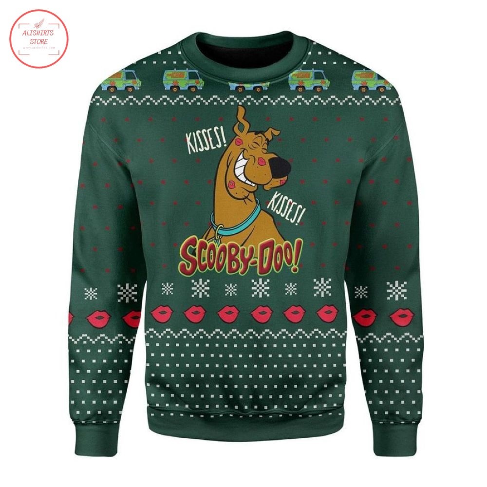 Kisses Kisses Scooby Doo Ugly Christmas Sweater