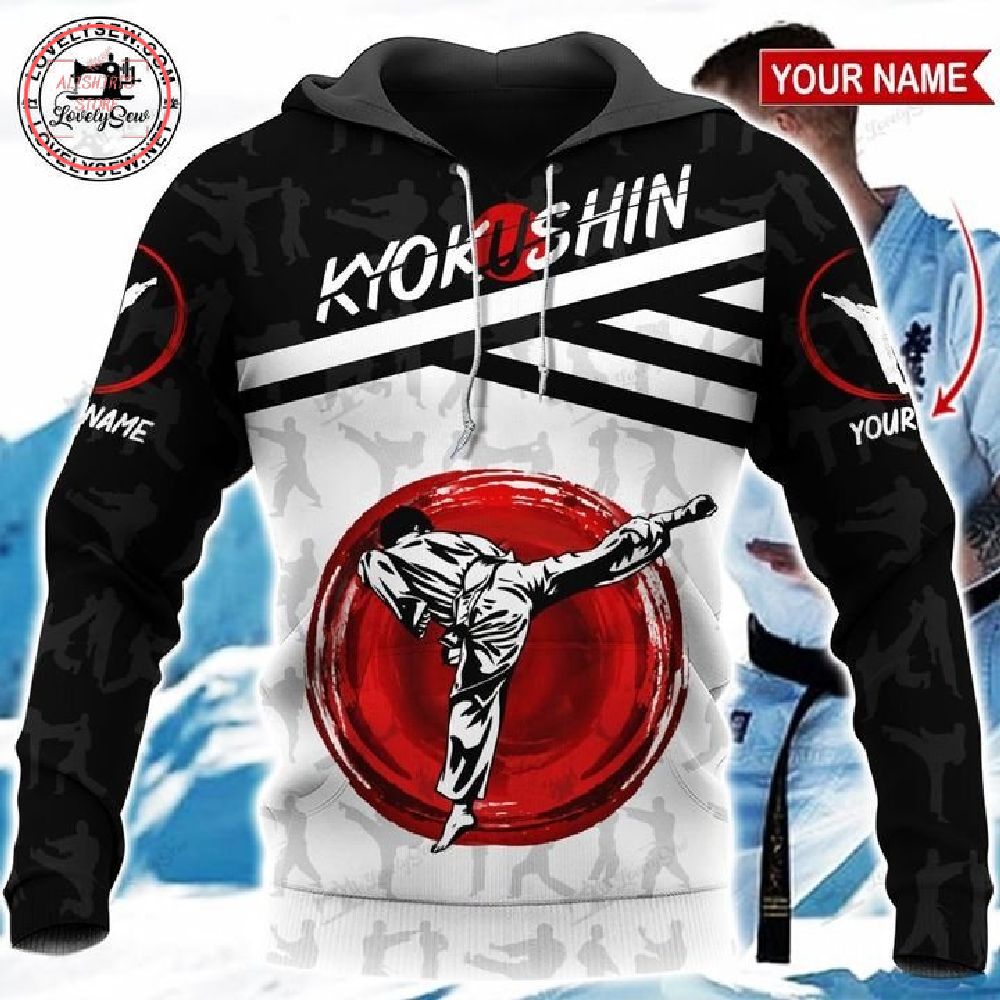 Kyokushin Karate Cross 3d Hoodie