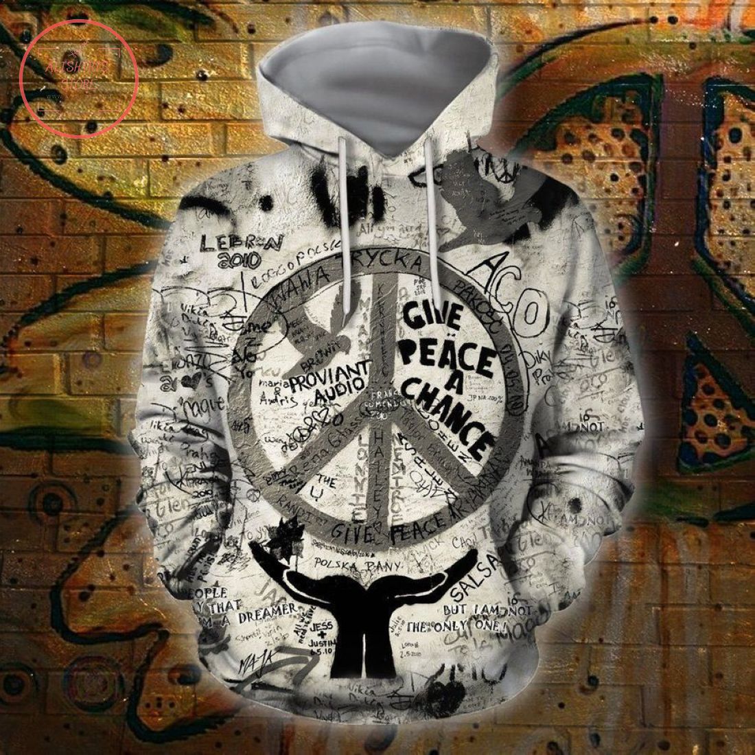 Love and Peace With Hippie 3D Hoodie