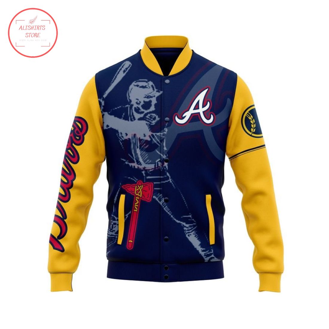 MLB Atlanta Braves Personalized Baseball Jacket