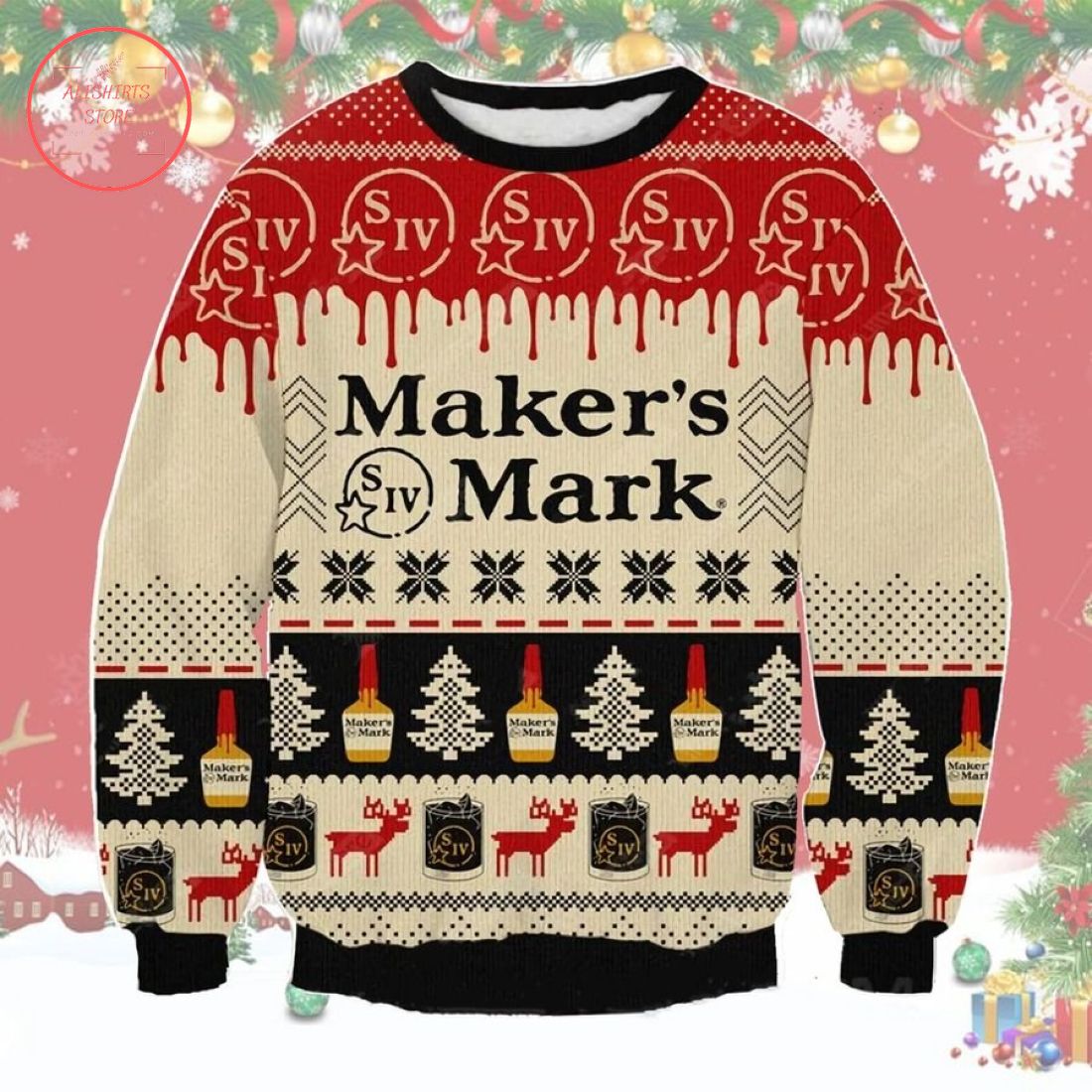 Makers Mark Ugly Christmas Sweater