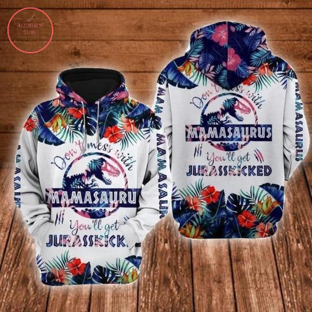 Mamasaurus 3D All Over Print Hoodie