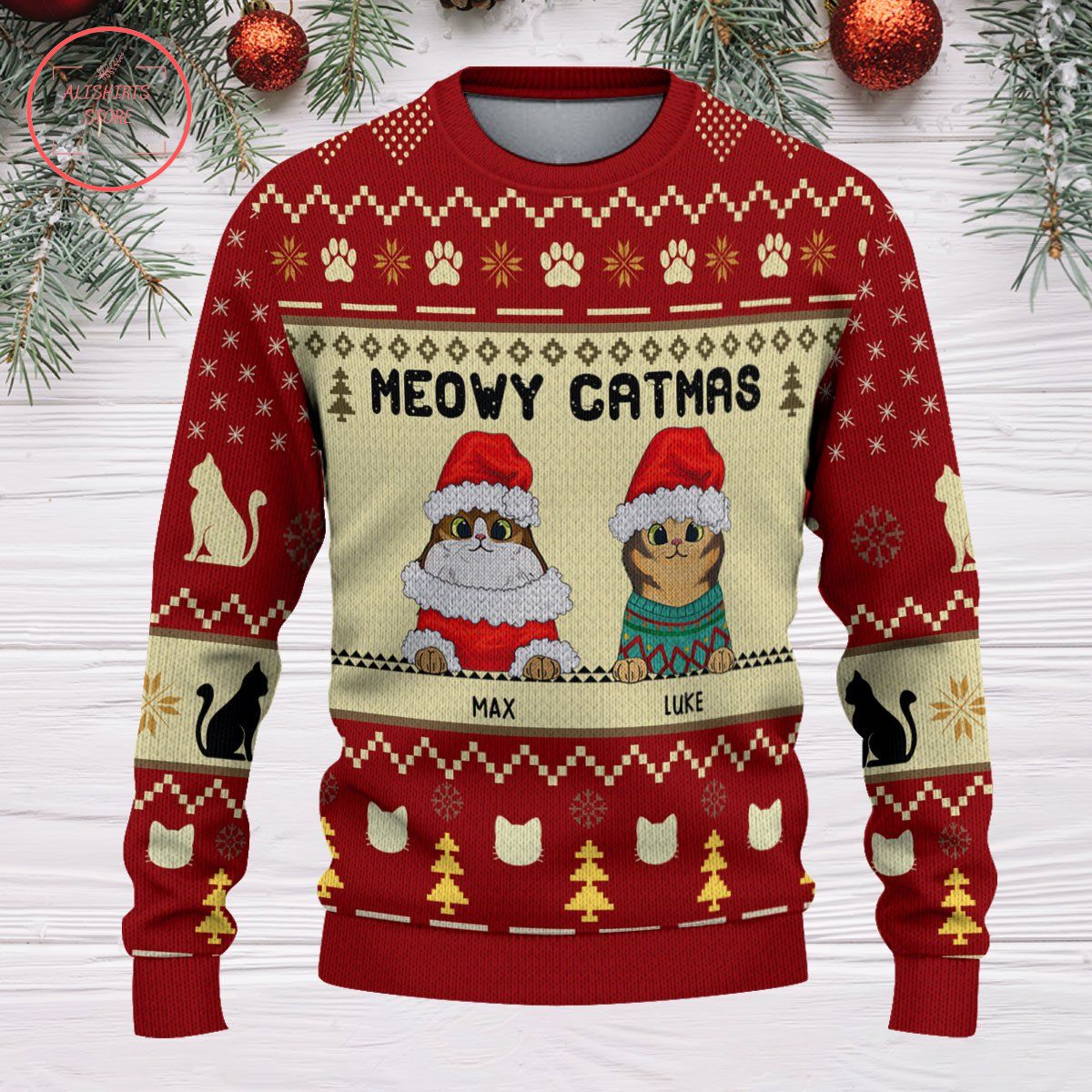 Meowy Catmas Christmas Ugly Sweater