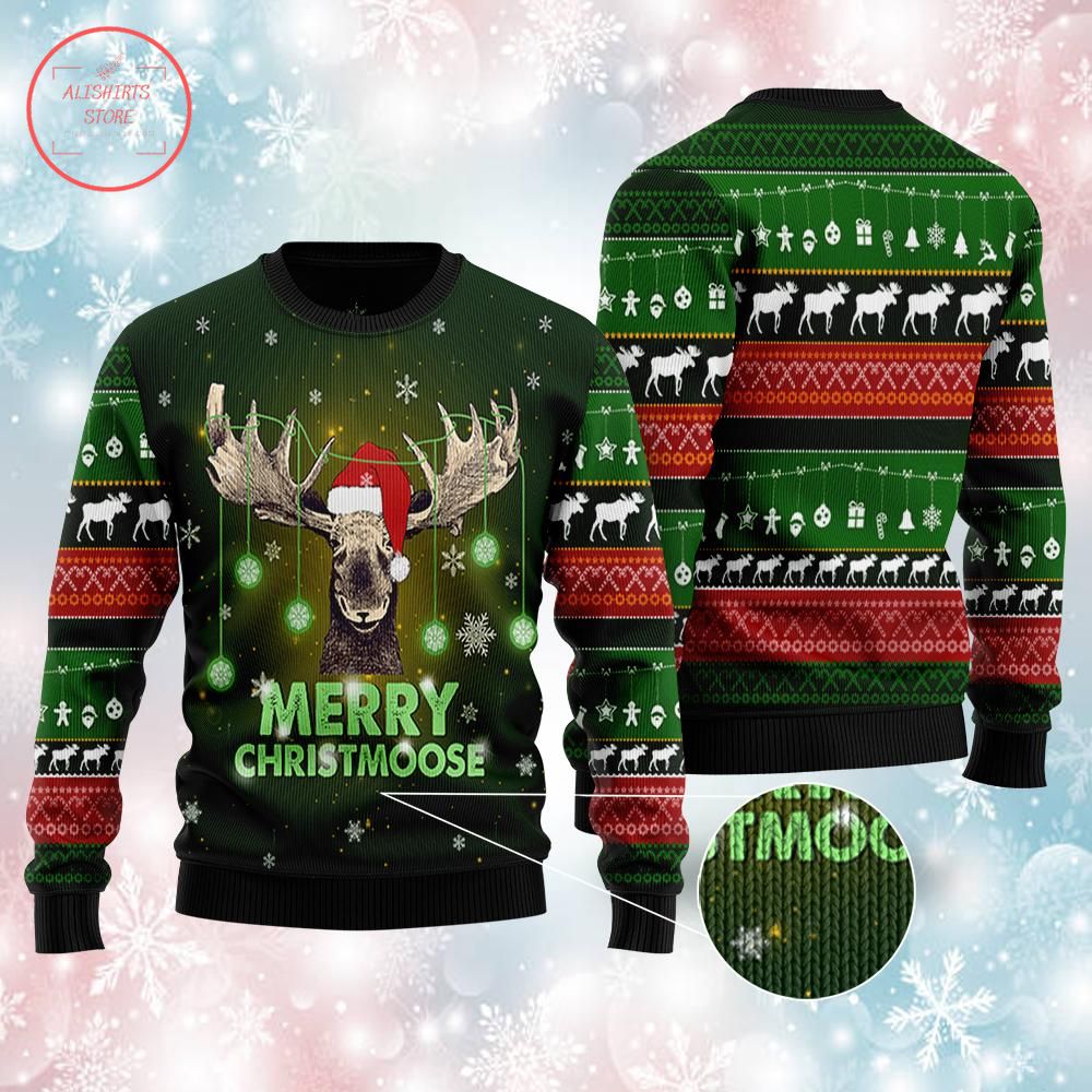 Merry ChristMoose Ugly Christmas Sweater