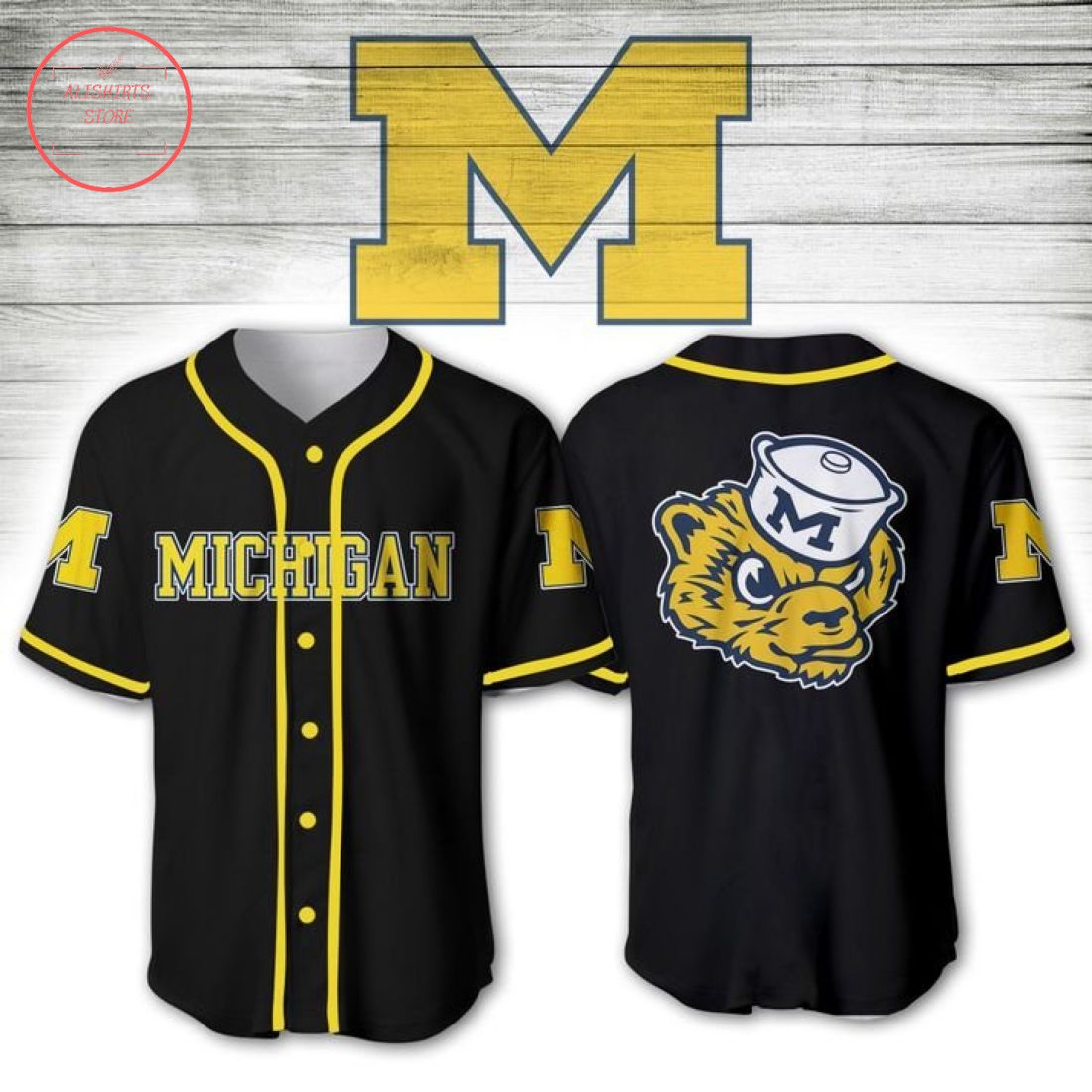 Michigan Wolverines NCAA Baseball Jersey