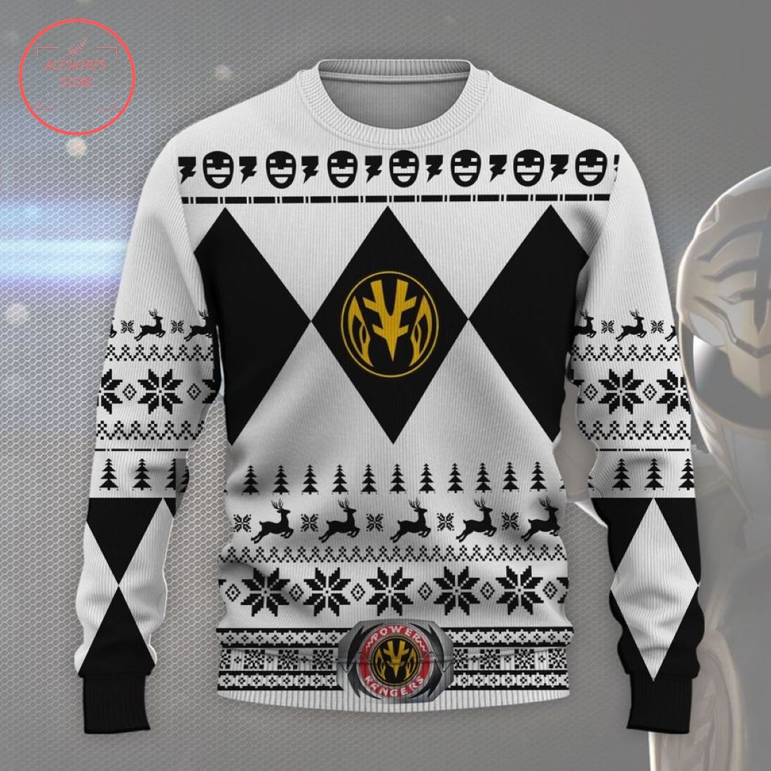 Mighty Morphin Power Rangers Ugly Christmas Sweater