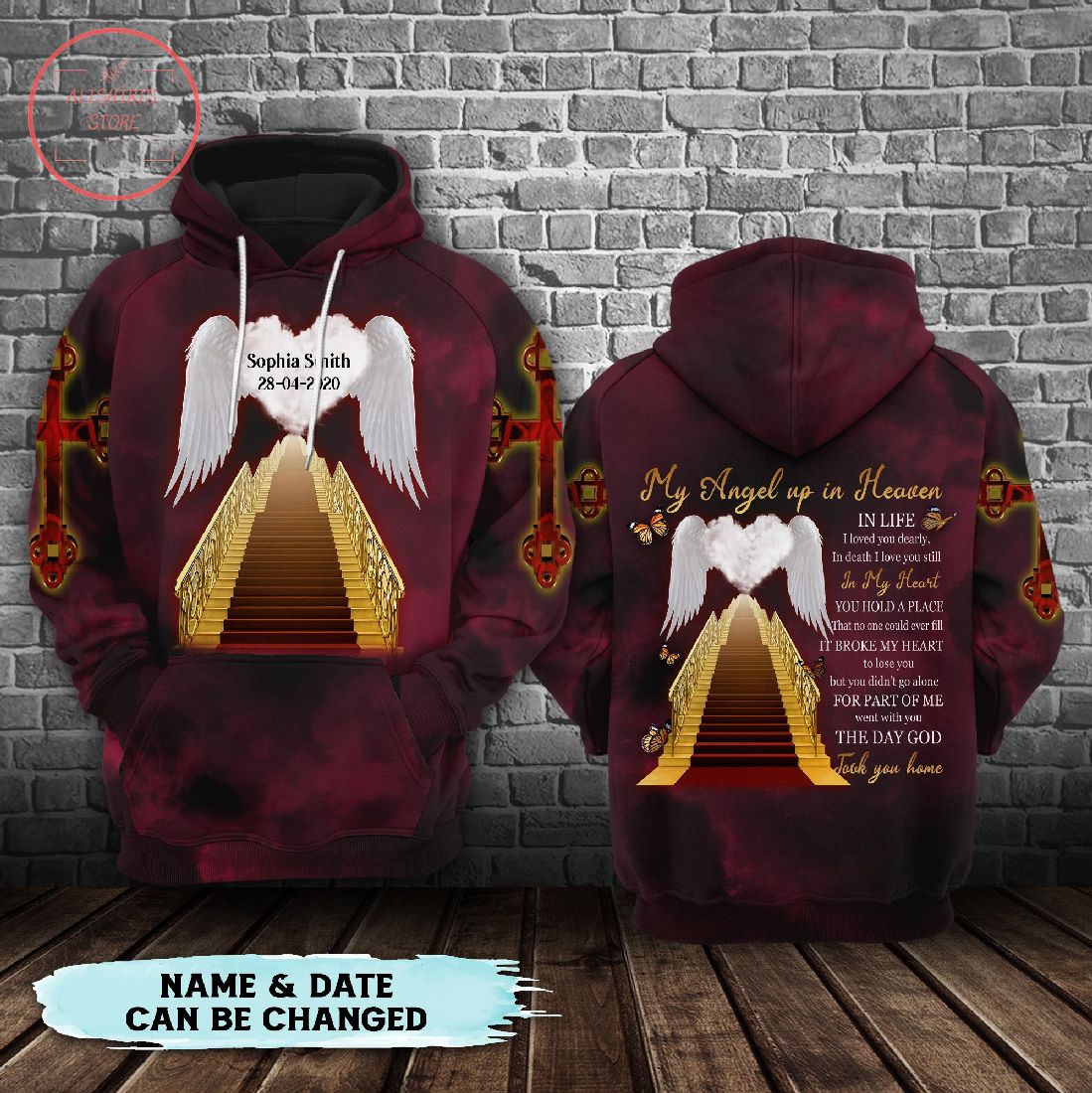 My Angel Up In Heaven 3D Hoodie