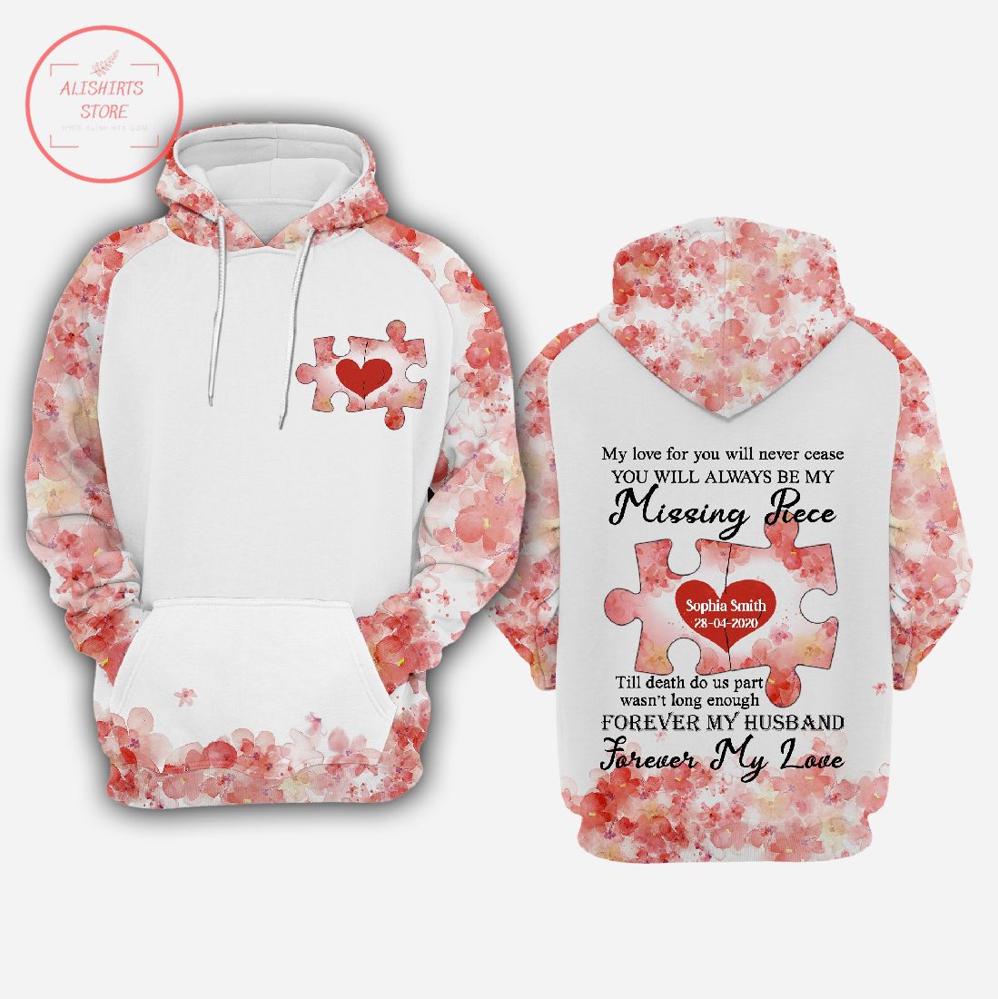 My Husband Missing Piece 3D Hoodie