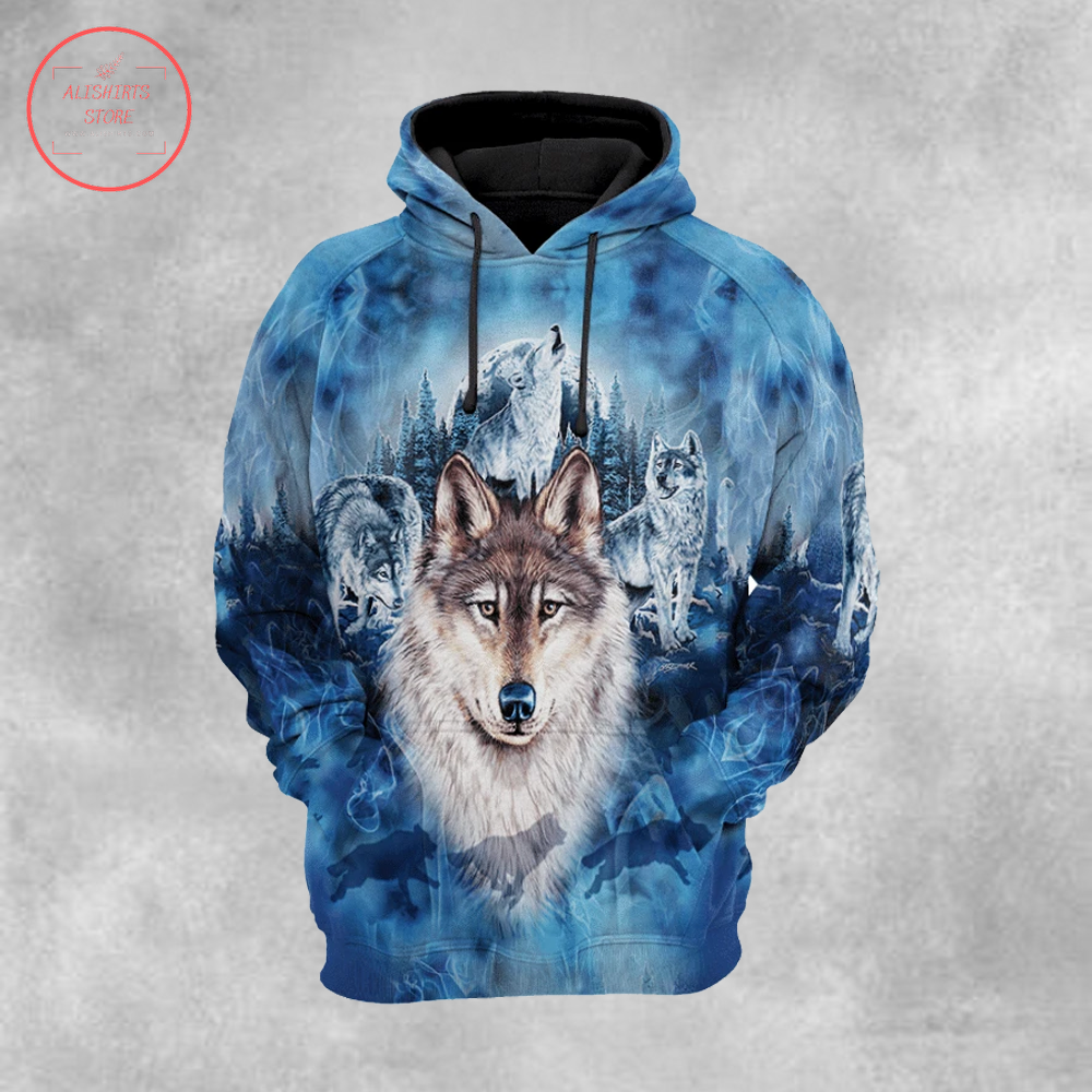 Native Wolf 3D Hoodie