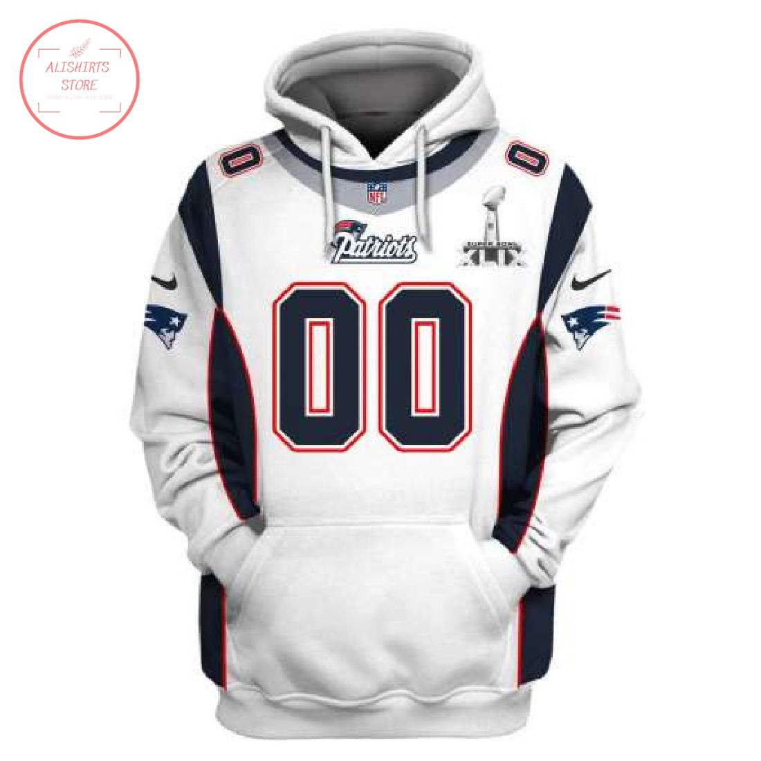 New England Patriots Personalized 3D Hoodie