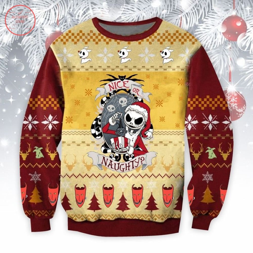 Nice Or Naughty Ugly Christmas Sweater