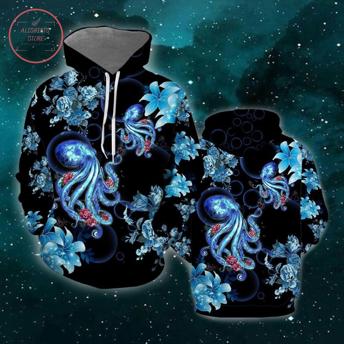 Octopus Hippie 3D All Over Print Hoodie