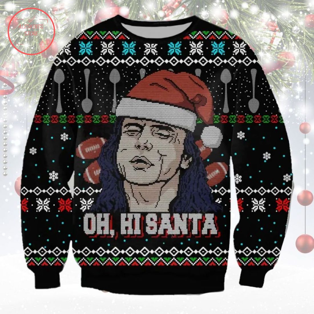 Oh Hi Santa Santa Ugly Christmas Sweater