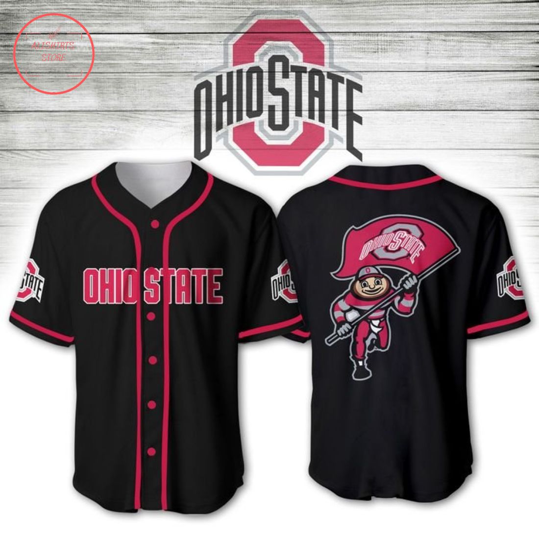 Ohio State Buckeyes NCAA Baseball Jersey