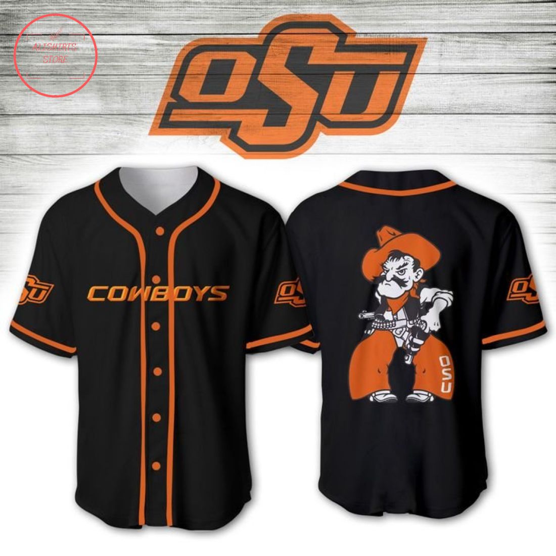 Oklahoma State Cowboys NCAA Baseball Jersey