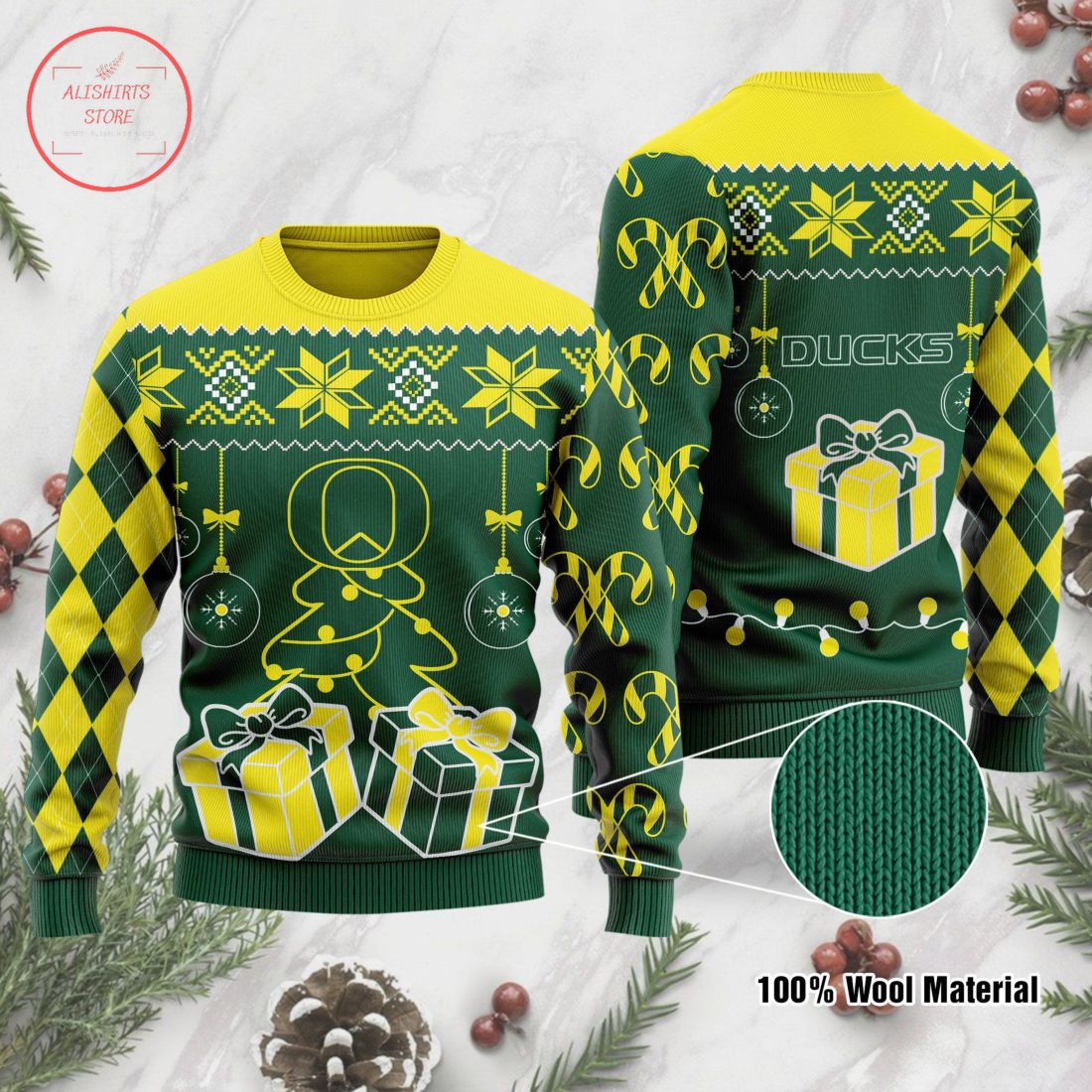 Oregon Ducks NCAA Ugly Christmas Sweater