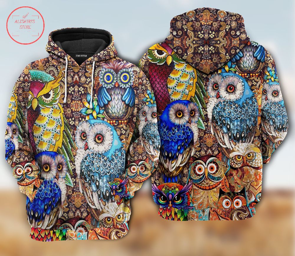 Owls Full Color 3D Hoodie