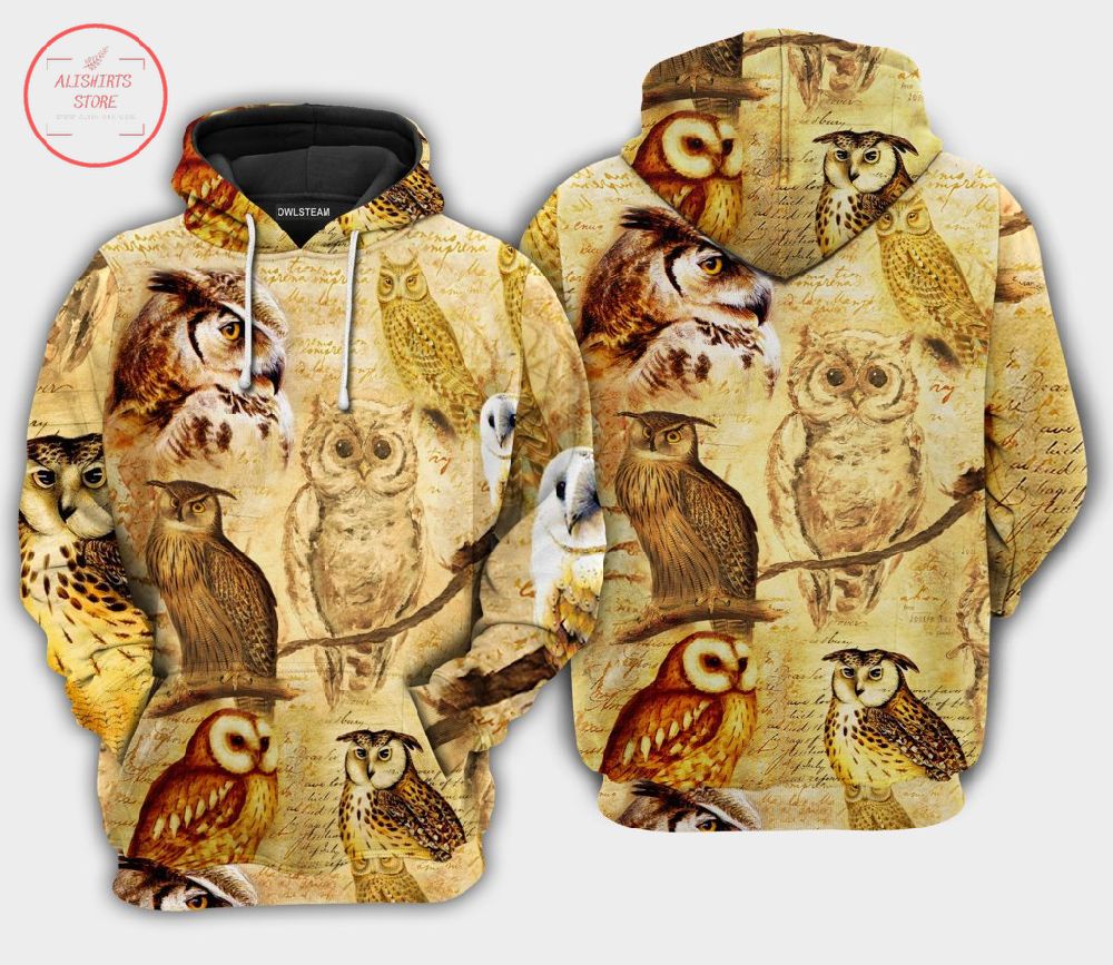 Owls Retro Love Life 3D Hoodie