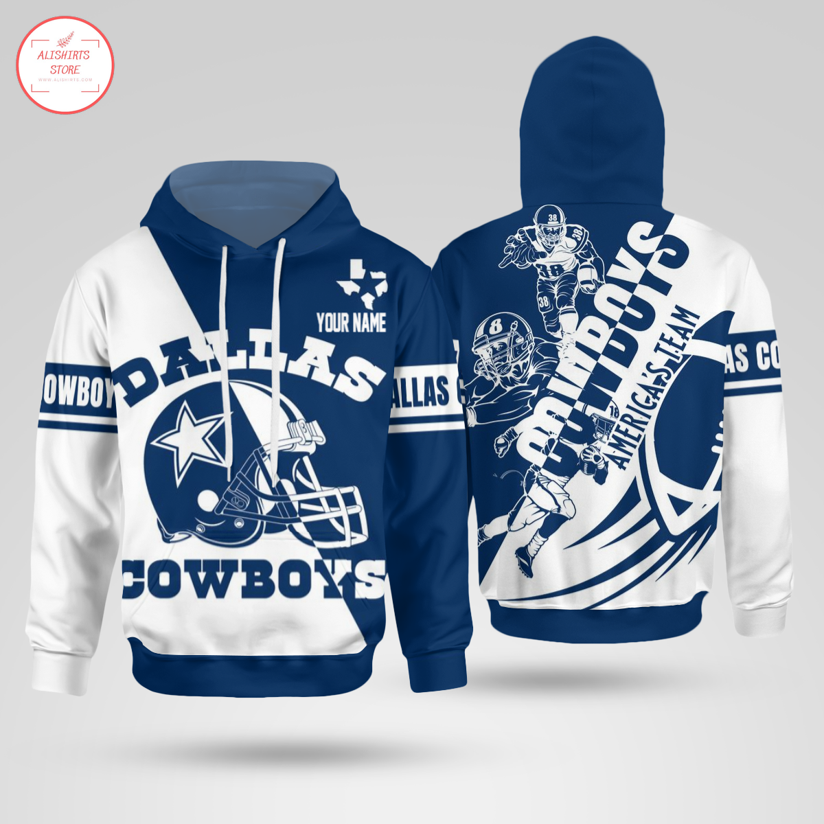 Personalized Dallas Cowboys American 3D Hoodie