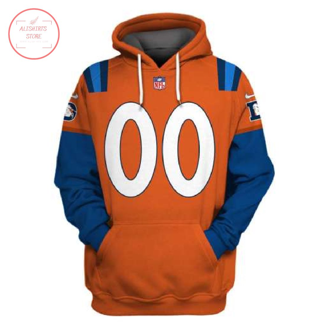 Personalized Denver Broncos 3D Hoodie