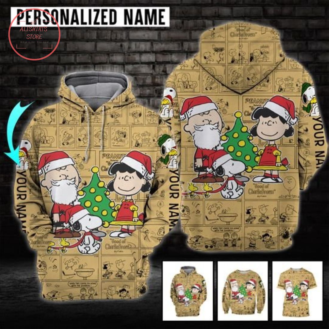 Personalized Snoopy 3D All Over Print Hoodie