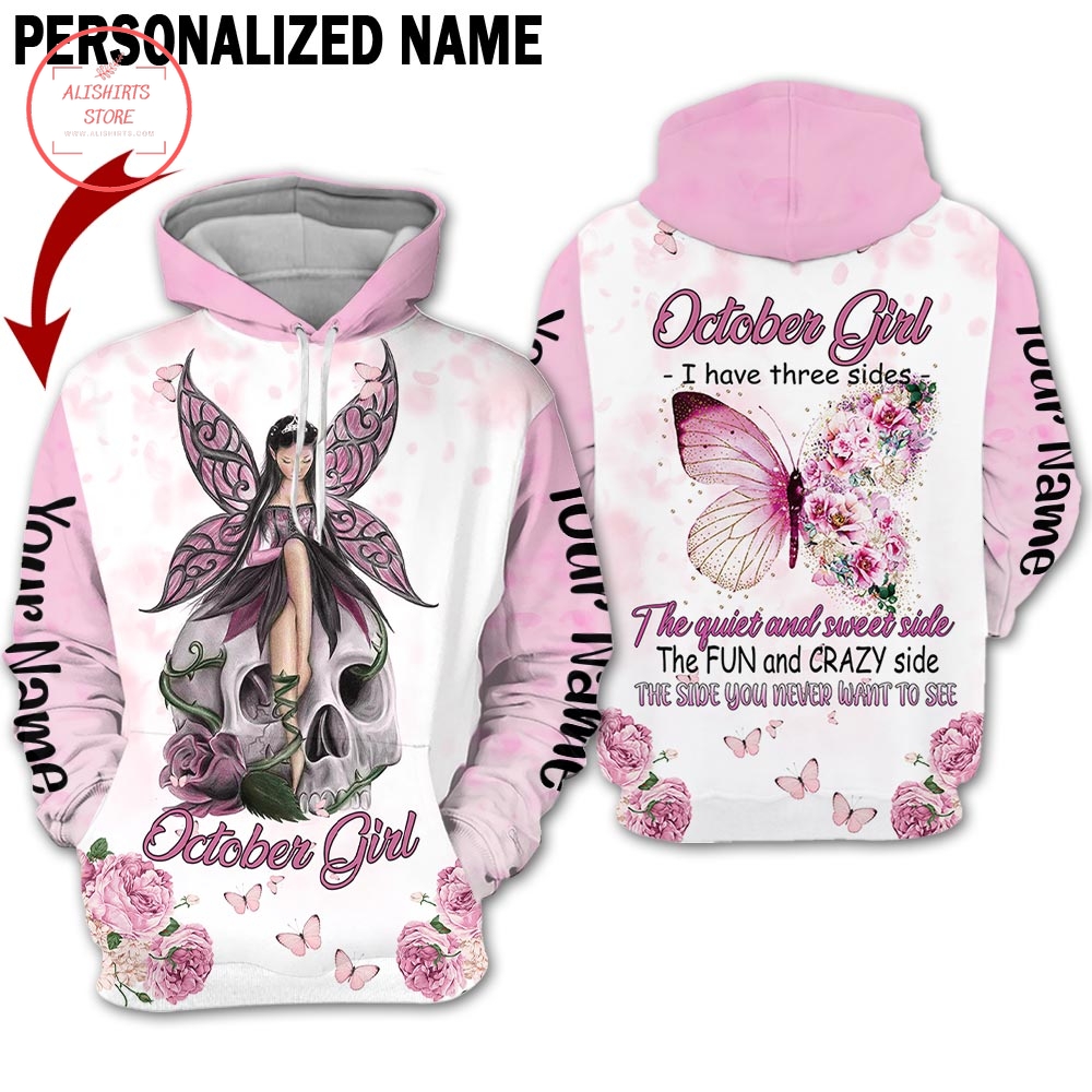 Pink Tinker bell Personalized 3D Hoodie